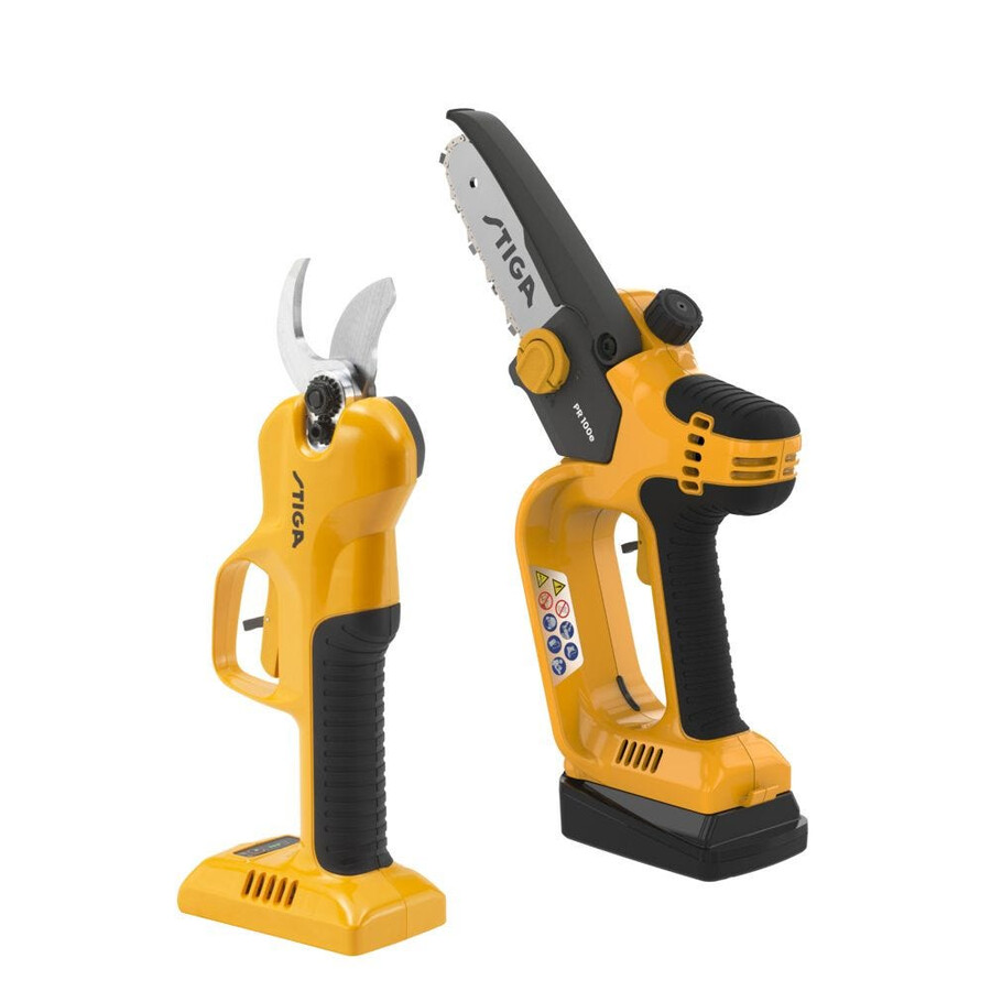 akku-gartenschere und -säge – sp 100e set